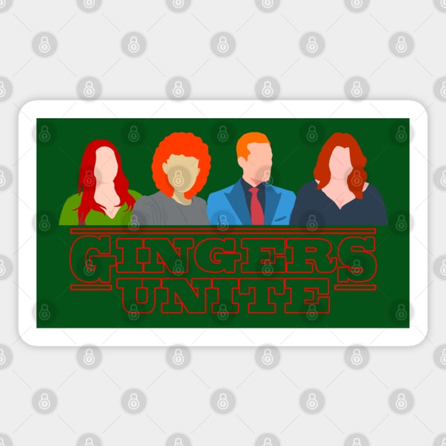 Gingers Unite Magnet by LudoKlack